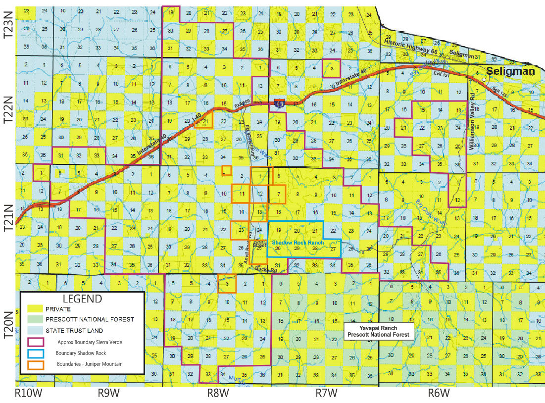 arizona township and range map kml